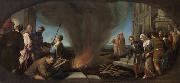 Follower of Jacopo da Ponte Thamar wird zum Scheiterhaufen gefuhrt oil painting